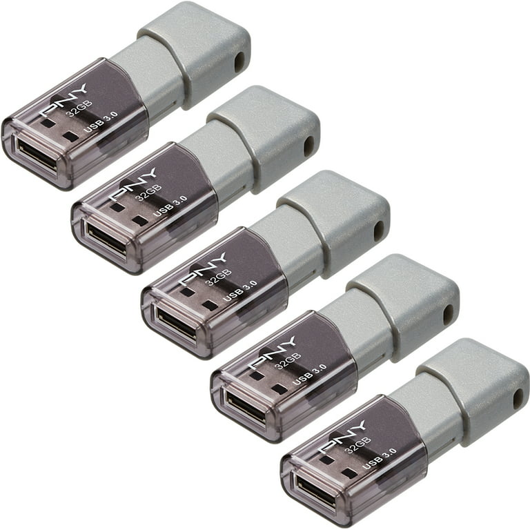 PNY 32GB Turbo Attaché 3 USB 3.0 Flash Drive 5-Pack - Walmart.com