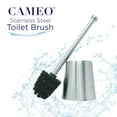 thumbnail image 2 of Cameo Toilet Bowl Cleaning Brush, Stainless-Steel Holder, Fingerprint-Proof, Rust resistant - 2 Pack, 2 of 6
