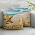 thumbnail image 3 of Chilfamy  Throw Pillow Covers Ocean Marine Animal Decorative Pillow Covers Summer Beach Cushion Covers Coastal Theme Home Sofa Bench White, 3 of 5