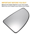 thumbnail image 3 of Reemplazo de vidrio de espejo retrovisor del lado derecho del pasajero, vidrio calefaccionado blanco con respaldo, adecuado para Citroen JUMPER 02-06, 3 of 6