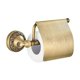 thumbnail image 1 of Portarrollos de papel higiénico decorativo vintage para baño en latón antiguo, cubierta resistente al agua y diseño de brazo oscilante, fácil de instalar en cualquier superficie de pared, 1 of 5