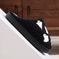 thumbnail image 6 of Shadoumai Halloween Slippers For Women Men, Halloween Pumpkin Slippers, Soft Plush Spooky Slipper, Cute Cartoon Cozy House Slipper, Fuzzy Winter Holiday Shoes, Halloweens Christmas Gifts, 6 of 8