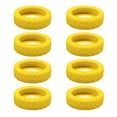 thumbnail image 1 of 8 Pcs Housse Universelle pour Roues de Valise, Résistante à l'Usure, Housse pour Chariots, Housse pour Roulettes, Boîte à Bagages, Manchon Protecteur en Silicone pour Roulettes, Jaune, 1 of 6
