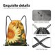 thumbnail image 4 of Fotbe Golden Sunflower In Field Bolsa Mochila con Cordón Estampada, Bolsa de Gimnasio Deportiva, Bolsa Cinch, Bolsa con Cordón para Hombres y Mujeres-Medium, 4 of 6
