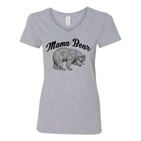 Mama Bear Shirt Womens V Neck