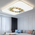 thumbnail image 2 of Fluorescent Light Covers 1 Pack 4x2 ft Bow Sunflower Wreath Ceiling Light Covers Spring Flower Light Filters for Classroom, Office & Home, Drop Ceiling Light Covers, 2 of 8