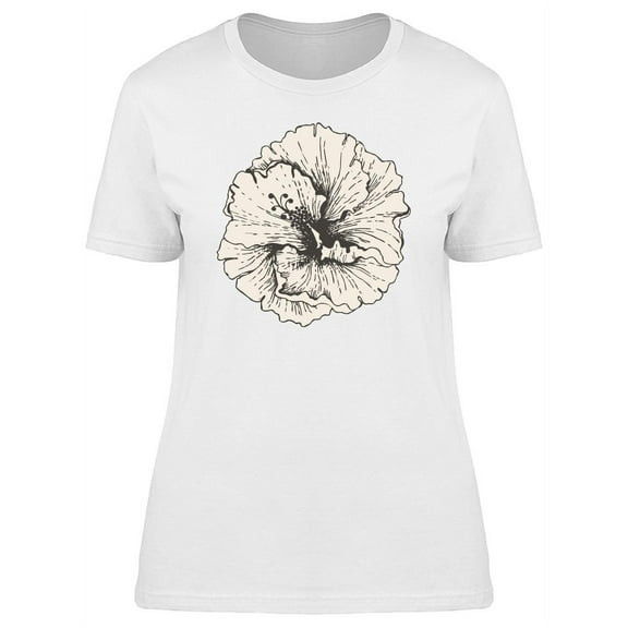 Cool Design Of Hibiscus Flower Tee Women's -Image by Shutterstock