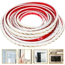 HONITANO 1Pack Self Adhesive Molding Trim Flexible Molding Trim Decorative for Tv Background Wall Cabinets Mirrors 12In