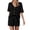 Black#women 2 piece pants set summer, variant on Moxiu Womens 2 Piece Short Sets Cotton Lounge Set V Neck Button Henley Top & Drawstring Shorts with Pockets Summer Outfits 2026 Blue,XXL