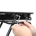 thumbnail image 3 of Graflsoa Lightweight Aluminum Quick-Release Rear Bike Rack with High-Strength Elastic Cord, 50KG Capacity, Red Reflector, and Installation Tools for 24-29 Inch Bikes, 3 of 6