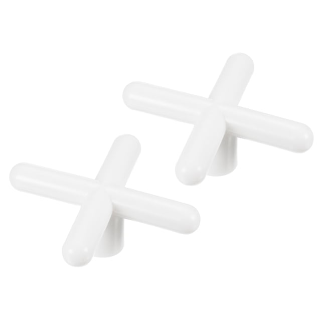 Unique Bargains Cross Billiard Bridge Head Slide In Pool Cue Stick Bridge Head Cue Accessories White 2 Pack
