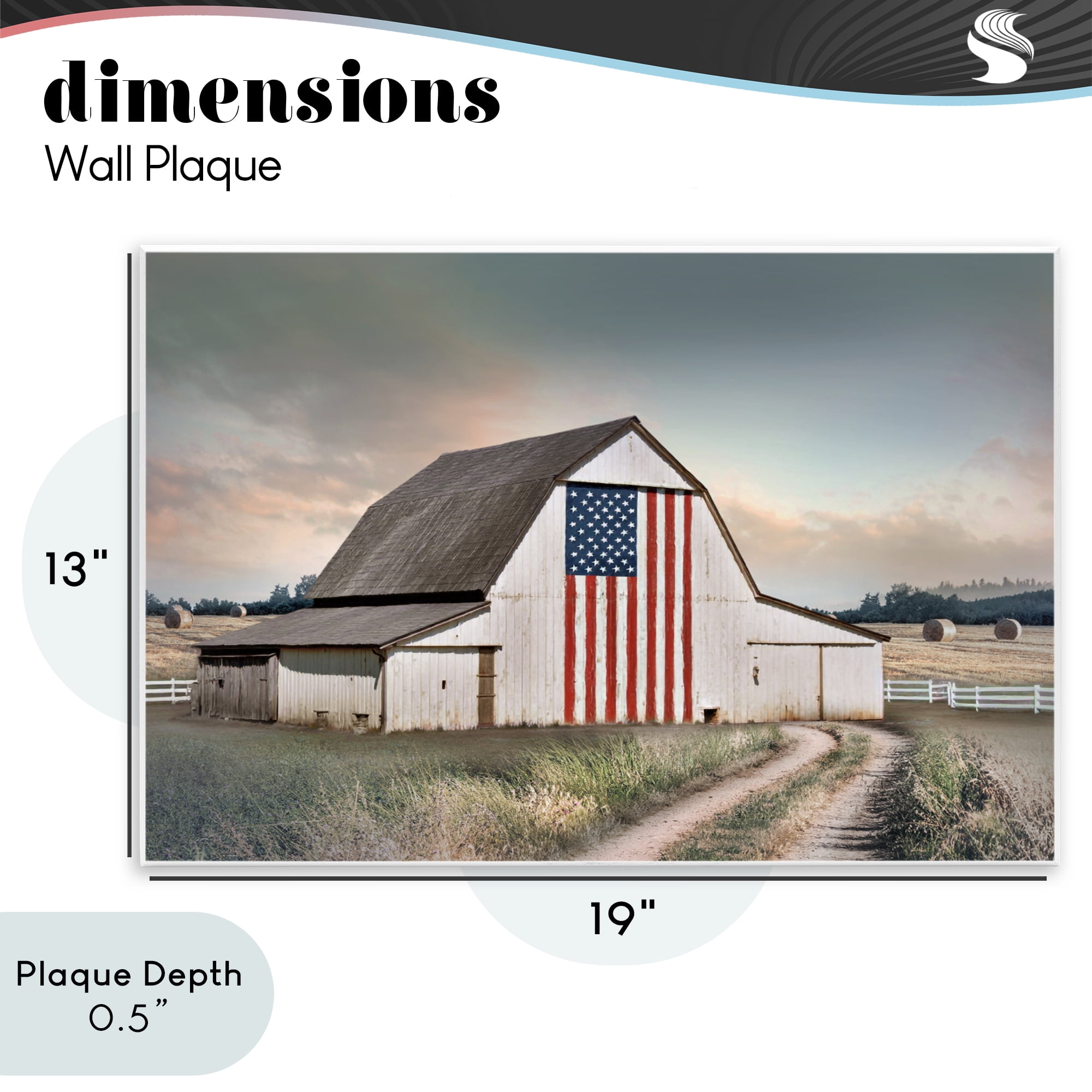 Stupell Industries Land That I Love Barn Wall Plaque Art, design by CAD Designs