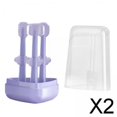 thumbnail image 1 of 2 Limpiadores de Cepillos de Dientes Baoblaze para Bebés 0-18 Meses Violeta 2 Piezas, 1 of 8