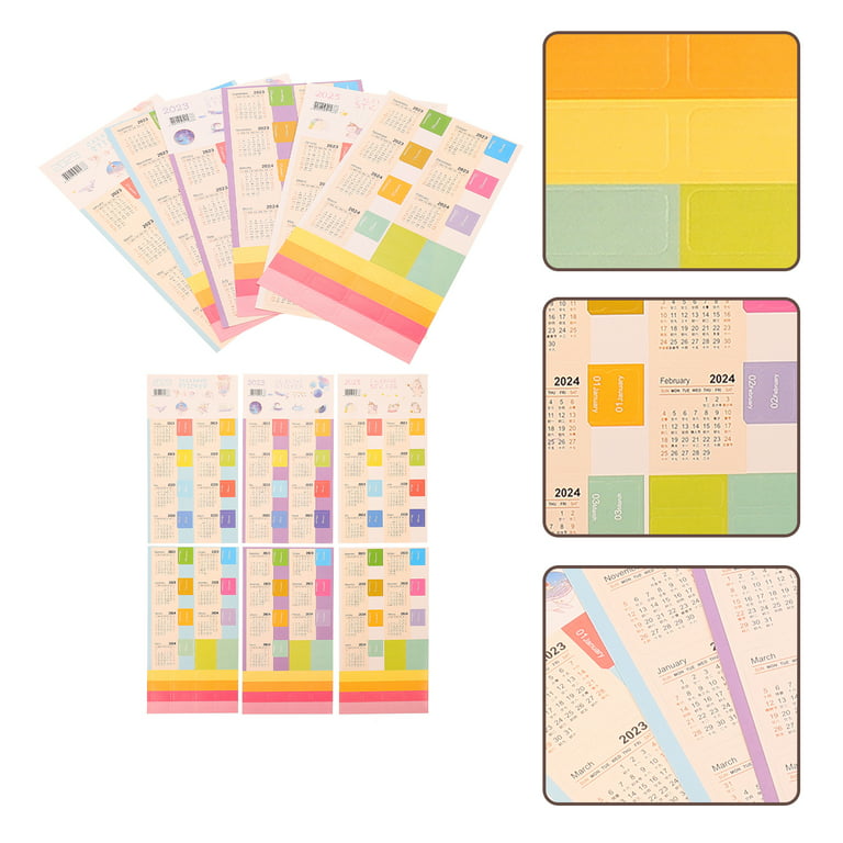 Tabs Monthly Planner Stickers Calendar Stickers Divider Sticker  Flagsnotebook 2023 Month Adhesive Labels Diary Label 