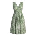 thumbnail image 5 of Bxsruta Womens Summer Sundress Bohemian Floral Pleated Midi Dresses Casual Flowy Tank Dress, 5 of 5