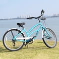 thumbnail image 7 of Aukfa 26" Cruiser Bike 7 Speed Bicycle for Men Women, Lake Blue, 7 of 7