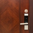 thumbnail image 4 of Uxcell Door Hole Cover Plate Zinc Alloy Wave Round Deadbolt Cover Plate Door Reinforcement Plate for Door Hole Filling Gold Tone, 4 of 6