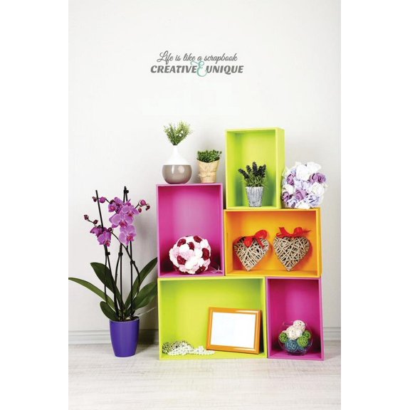 Custom Decals Life is like a scrapbook. Creative & unique. Wall Art Size: 8 Inches x 20 Inches Color: Black