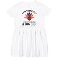 thumbnail image 3 of Inktastic Thanksgiving Big Sis Announcement Turkey Girls Toddler Dress, 3 of 5