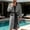 Gray, variant on Mens Lightweight Cloth Bathrobe, Long Sleeve Mid Length Summer Robes Comfy Soft Dude Robe with Pockets Sleepwear