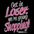 thumbnail image 2 of Women's Mean Girls Distressed Get In Loser Graphic Tee Black 2X Large, 2 of 4