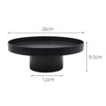 thumbnail image 2 of Abs Fruit Perfume Cosmetics Tray Black White Round Decorative Tray Organizer Home Decoration Board Simple Storage Boardc, 2 of 5