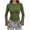 Army Green, variant on Flare Long Sleeve Ribbed Knit Tops for Women Lightweight Soft Crew Neck Solid Color Blouses Slim Dressy Casual Fall Winter Base Layer Shirts XXL