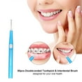 thumbnail image 2 of 80pcs Double-ended Toothpick Tooth Picks Floss Interdental Brush Stick Hygiene Tools, 2 of 7