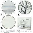 thumbnail image 3 of Designart "Minimalism Grey Tree silence VII" Floral Floater Framed Canvas Art Print, 3 of 7
