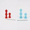 thumbnail image 3 of EeaseCA 3Pcs Silicone Protective Gear Finger Tabs Bowstring Finger Saver Archery Target Recurve Bow Hunting Finger Guard (Blue), 3 of 7