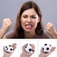 thumbnail image 2 of Pelota de fútbol para niños 6cm Vogacara Juguete antiestrés blanco/negro, 2 of 6