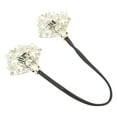 thumbnail image 4 of Unique Bargains 1 Pc Floral Rhinestones Hair Clips for Home Gold Tone White, 4 of 5