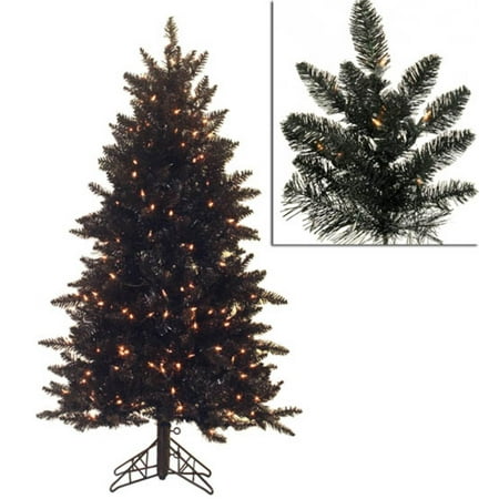 4 5 pre lit slim black ashley spruce artificial christmas 4 5 pre lit slim black ashley spruce artificial christmas