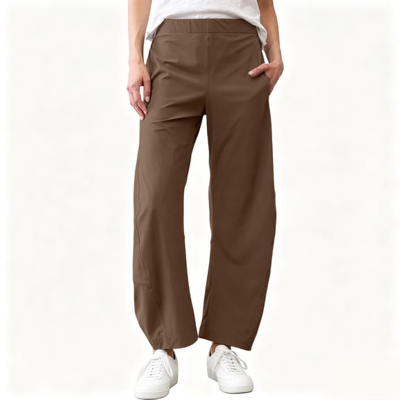 Dxzfnsa Women's Hiking Pants Women Quick Dry Lightweight Joggers Pants with Pockets Loose Casual Solid Color Long Pangts