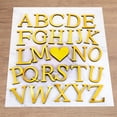 thumbnail image 5 of Uxcell 7.87 Inch 3D Acrylic Alphabet Mirror Wall Stickers Letter Z Self Adhesive Letter Sign for Home Decoration Light Gold, 5 of 7