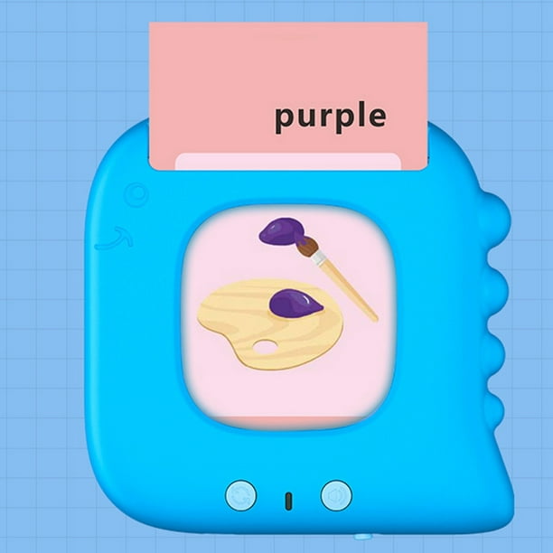 Parler carte flash interactive: Jouet d'apprentissage éducatif de carte de  mots drôle pour enfant 