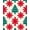 Red, Pattern 4, variant on ODIKA 3x5 Machine Washable Non-Slip Area Rug, Snowflake Pine Conifer Forest Holiday Art High Traffic Rug, Red, 617775