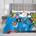 thumbnail image 5 of Hello Kitty Throw Blanket, Cozy Flannel Blankets For Boys Girls, Super Soft Warm Blanket For Couch Sofa Bed, 5 of 9