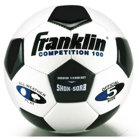 Franklin Sports F-100 Traditional Style Size 5 Youth Soccer Ball
