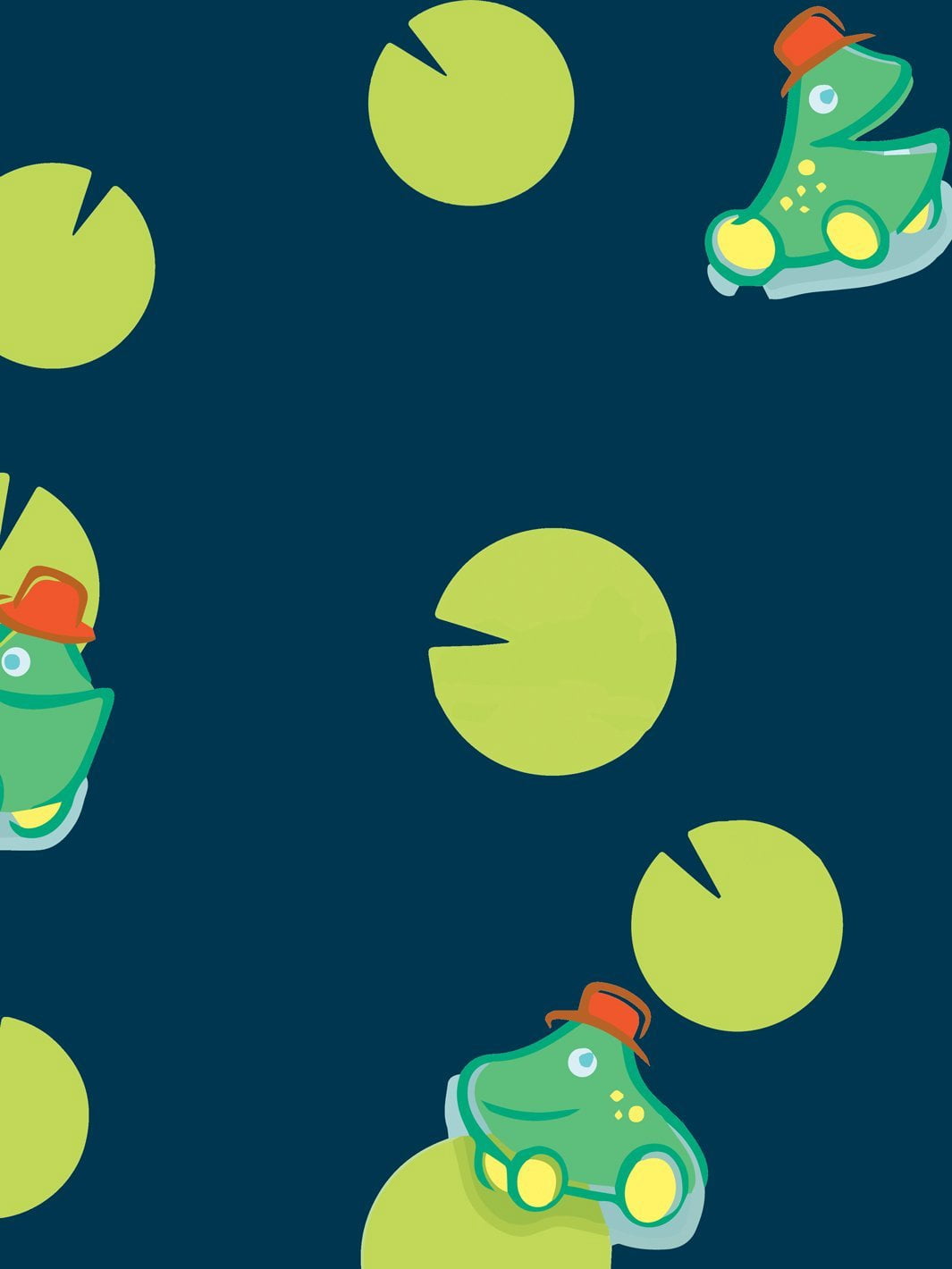 Jolly Jumper and Lily Removable Vinyl Wallpaper By Fisher-Price - Navy