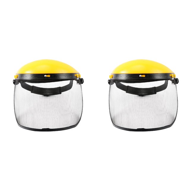2PCS Chainsaw Safety with Full Face Mesh Visor - Forestry Hard Hat with Sun Shade for Logging,Brush Cutting & Yard Work Protective for Weed Whacking, Tree Trimming & Outdoor Safety Gear