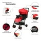 thumbnail image 2 of Carriola D Bebé D Bebé Lu Baby Reversible Camita Rojo Negro, 2 of 5