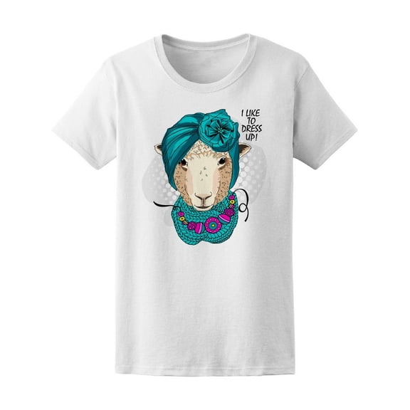 Dressed Sheep With Turban T-Shirt Women -Image by Shutterstock, Female x-Large