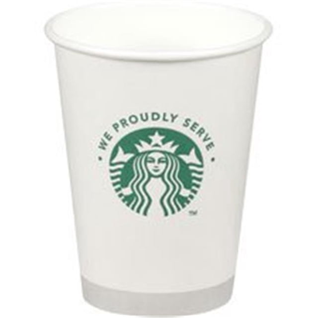 Starbucks Branded Hot Cups Disposable White & Green, Hot Beverages, United States