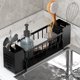 thumbnail image 5 of Organizador multifuncional para fregadero de cocina | Esponja y jabonera con drenaje automático, tubo para utensilios y toallero | Almacenamiento de encimera gris, 5 of 6