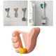 thumbnail image 2 of Perchero de almacenamiento con gancho para colgar escobas, ordenado y perfecto para cucharas, baño y cocina. Rosa, 2 of 9