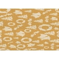 thumbnail image 1 of Ahgly Company Indoor Rectangle Patterned Macaroni and Cheese Yellow Area Rugs, 3' x 5', 1 of 6