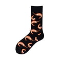 thumbnail image 4 of Calcetines de algodón peinado para hombre, medias con estampado divertido, Rana, hamburguesa loca, salmón, maíz, aguacate, pájaro, regalo de Navidad, novedad, 4 of 4