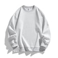 thumbnail image 2 of Men's Hipster Hip Hop Pullover Baggy Long Sleeve Harajuku Y2K Streetwear Basic Drop Shoulder Oversized Sweatshirts, 2 of 3