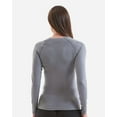 thumbnail image 3 of Onna NN370 Women's Unstoppable Long Sleeve Fresh Underscrub Base Layer-Heather Grey-XS, 3 of 5